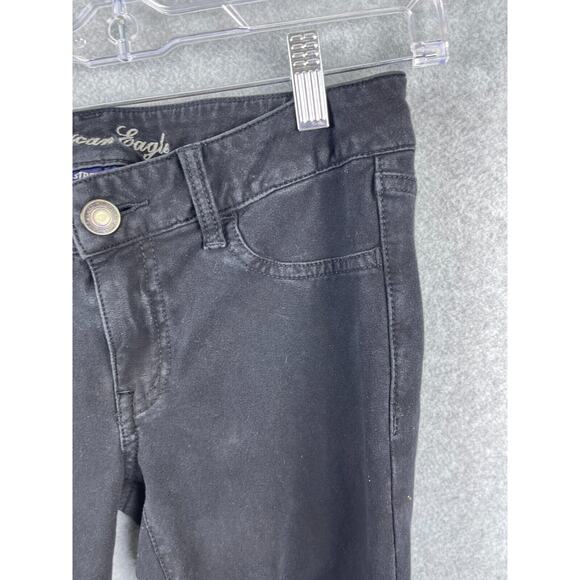 American Eagle Jegging Women's‎ 6 Black Mid Rise Jeans - Picture 5 of 11